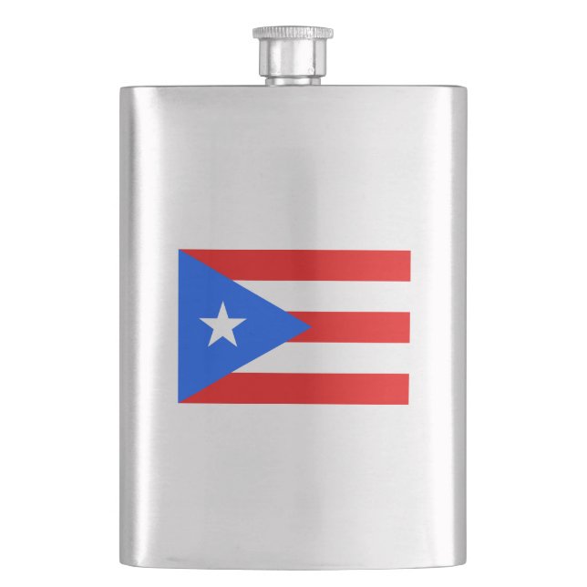 Flag of Puerto Rico Classic Flask (Front)