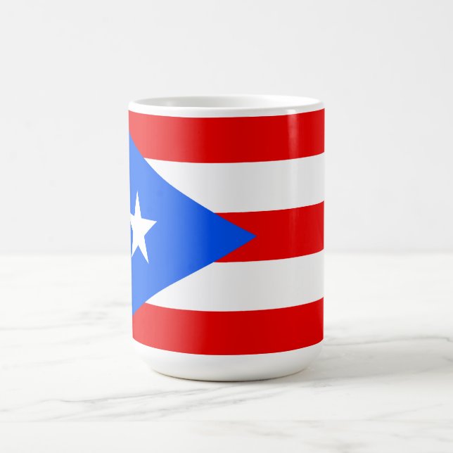 Flag of Puerto Rico Coffee Mug (Center)