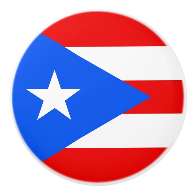 Flag of Puerto Rico Knob (Front)