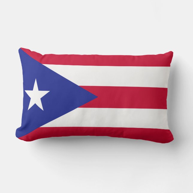 Flag of Puerto Rico Lumbar Cushion (Front)