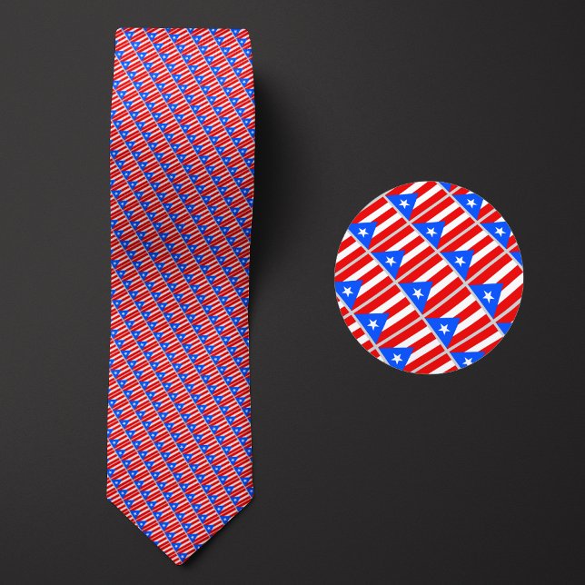 Flag of Puerto Rico Pattern Tie (Creator Uploaded)