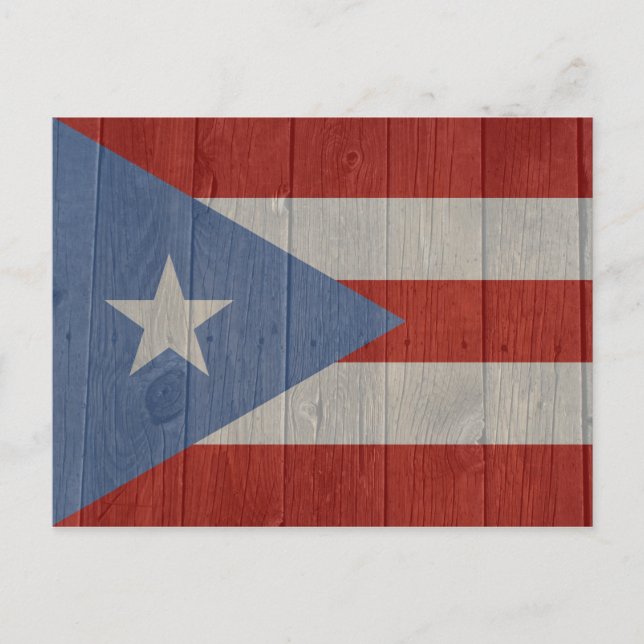 Flag of Puerto Rico Postcard (Front)