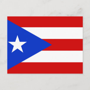 Flag of Puerto Rico Postcard