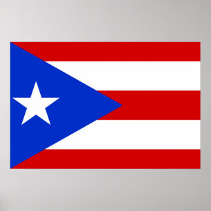 Flag of Puerto Rico Poster