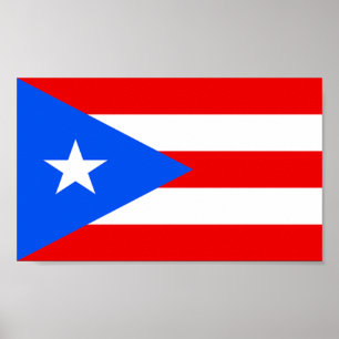 Flag of Puerto Rico Poster