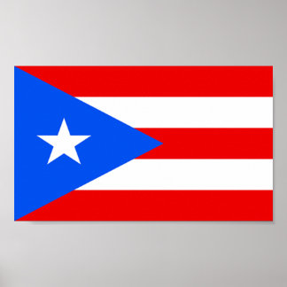 Flag of Puerto Rico Poster
