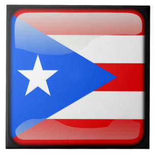 Flag of Puerto Rico Tile