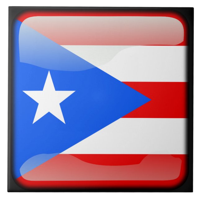 Flag of Puerto Rico Tile (Front)