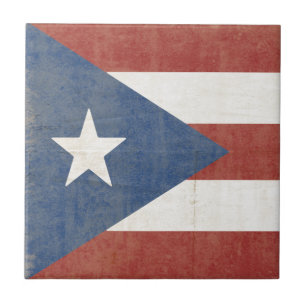 Flag of Puerto Rico Tile