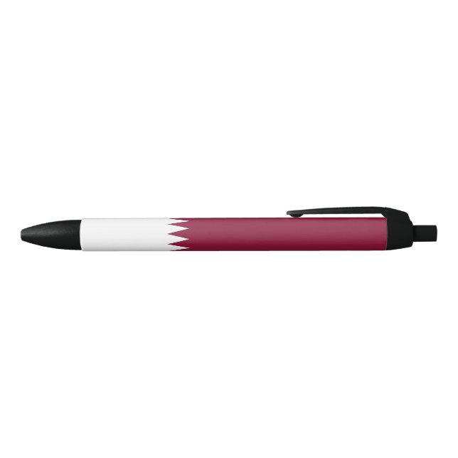 Flag of Qatar Black Ink Pen (Top)