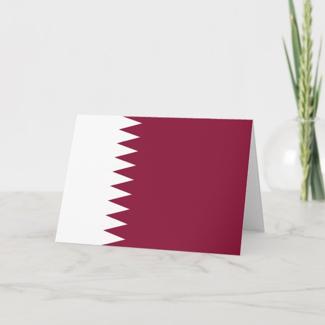 Flag of Qatar Card (Front)
