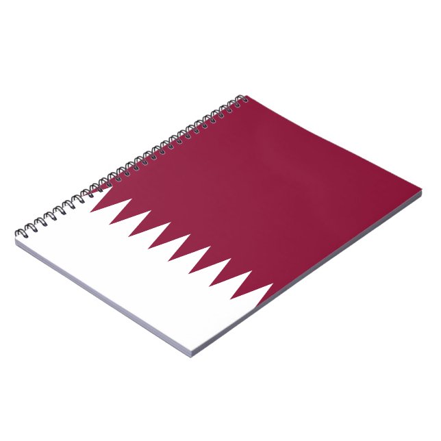 Flag of Qatar Notebook (Left Side)