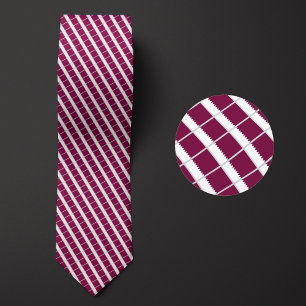 Flag of Qatar Pattern Tie