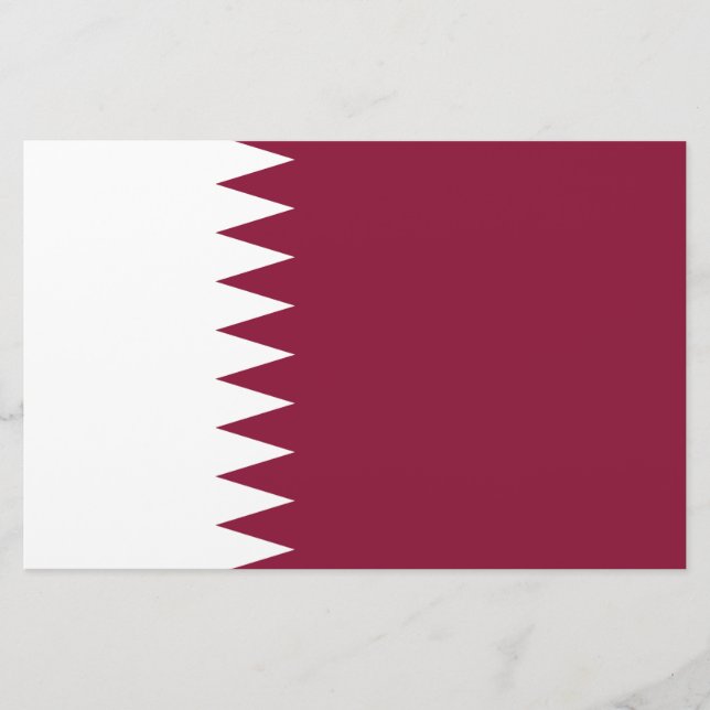 Flag of Qatar Stationery (Front)