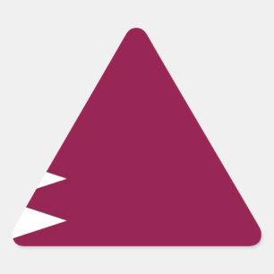 Flag of Qatar Triangle Sticker