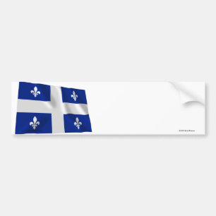 Flag of Quebec, Canada Bumper Sticker