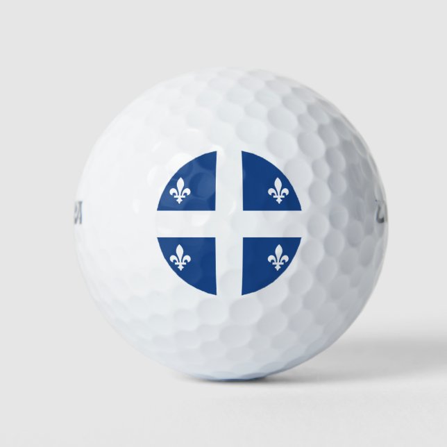 Flag of Québec, Canada Golf Balls (Front)