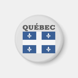 Flag of Québec, Canada Magnet