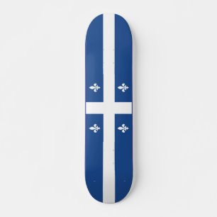 Flag of Québec, Canada Skateboard