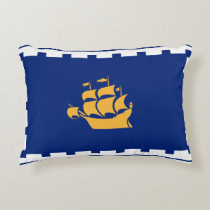 Flag of Quebec City Decorative Cushion
