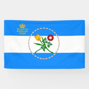 Flag of Queens (Borough of New York City) Banner