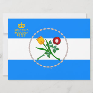 Flag of Queens (Borough of New York City) Card