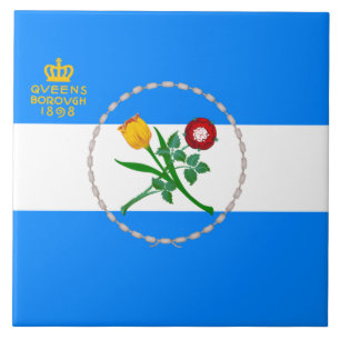 Flag of Queens (Borough of New York City) Ceramic Tile