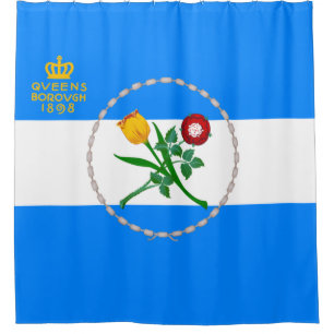 Flag of Queens (Borough of New York City) Shower Curtain