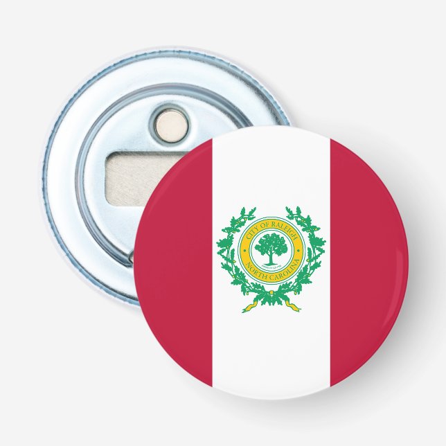 Flag of Raleigh, North Carolina Bottle Opener (Front)