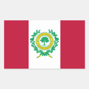 Flag of Raleigh, North Carolina Rectangular Sticke Rectangular Sticker