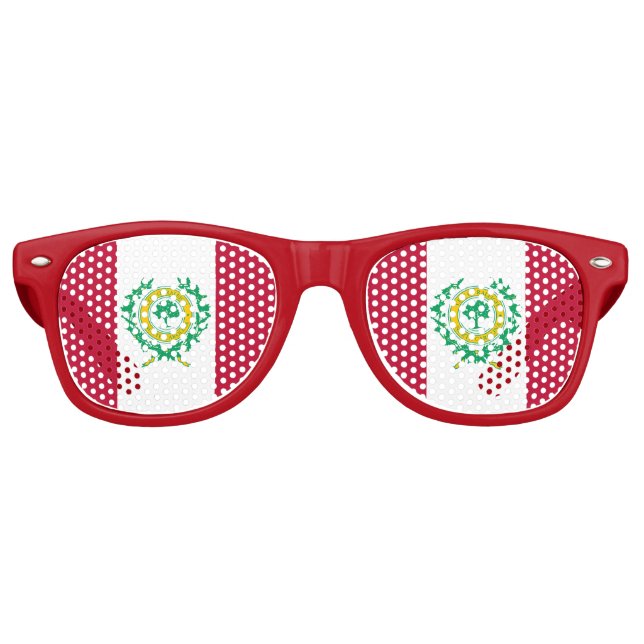 Flag of Raleigh, North Carolina Retro Sunglasses (Front)