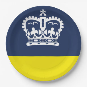 Flag of Regina (Saskatchewan, Canada) Paper Plate
