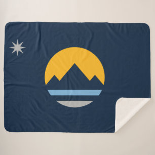 Flag of Reno (Nevada City) Sherpa Blanket