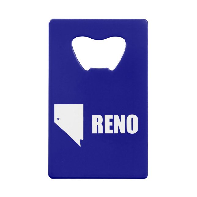Flag of Reno, Nevada Credit Card Bottle Opener (Front)