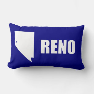 Flag of Reno, Nevada Lumbar Pillow