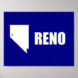 Flag of Reno, Nevada Poster