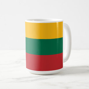 Flag of Republic of Lithuania custom-cut Coffee Mug