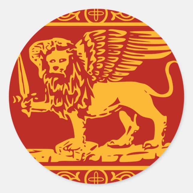 Flag of Republic of Venice Classic Round Sticker (Front)