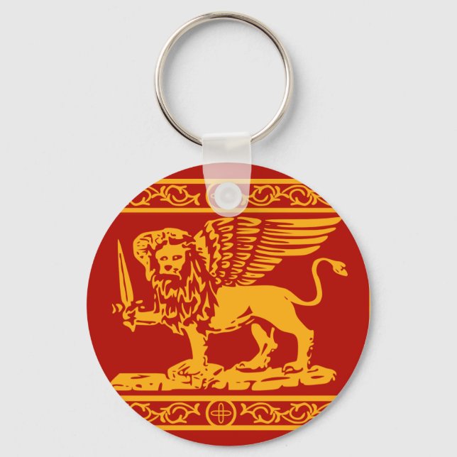 Flag of Republic of Venice Key Ring (Front)