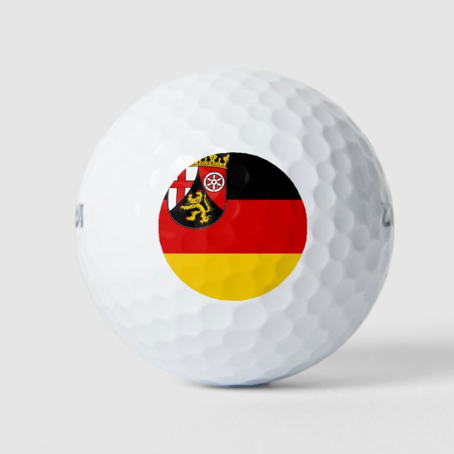 Flag of Rhineland-Palatinate Golf Balls (Front)