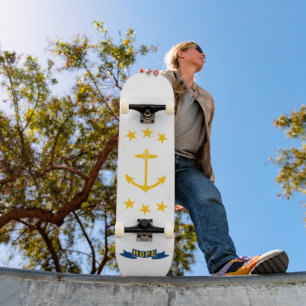 Flag of Rhode Island Skateboard