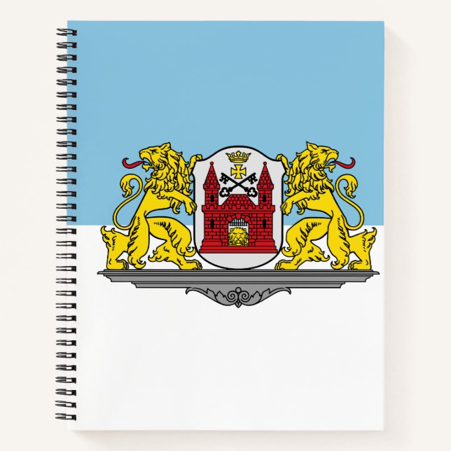 Flag of Riga, Latvia Notebook (Front)