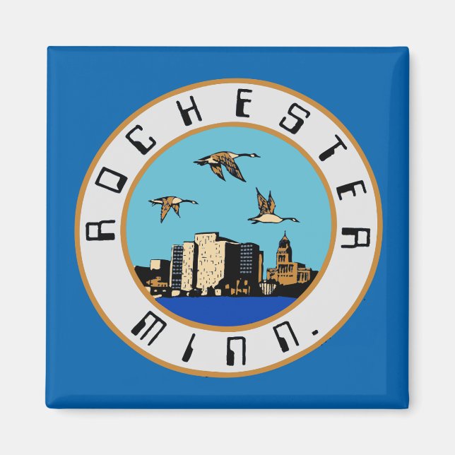 Flag of Rochester, Minnesota Magnet (Front)