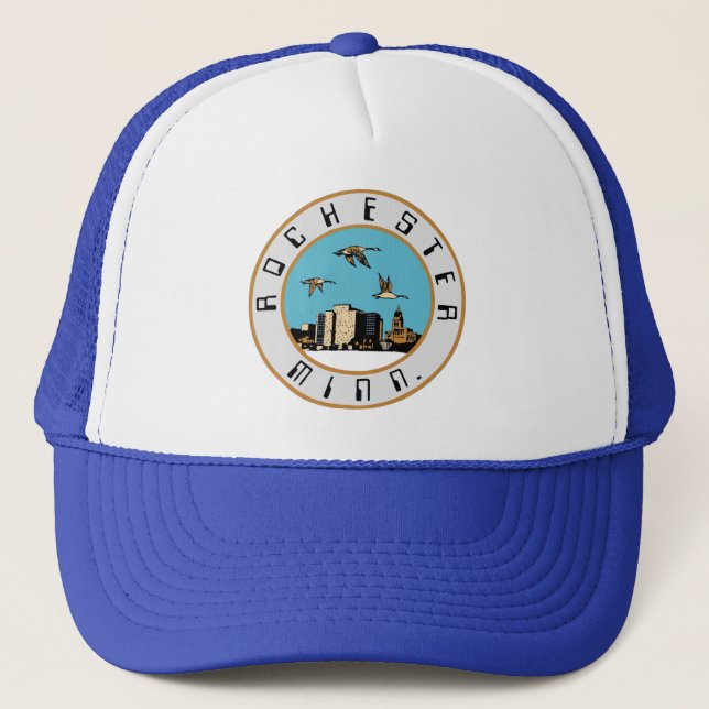 Flag of Rochester, Minnesota Trucker Hat (Front)