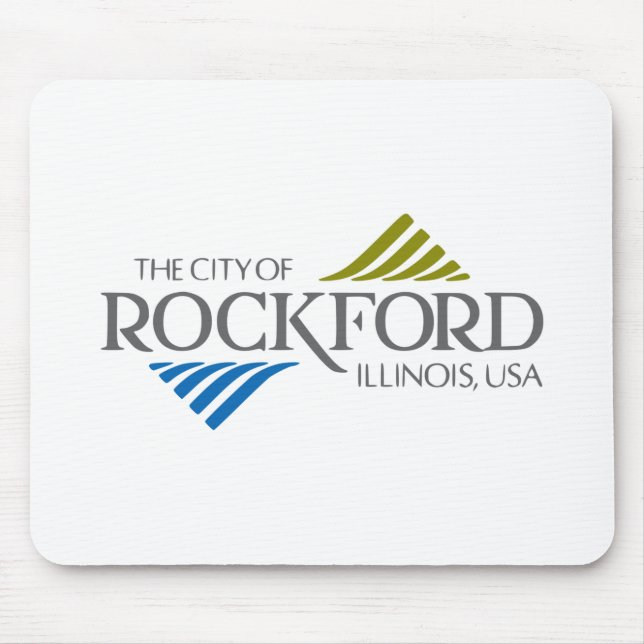 Flag of Rockford (Illinois) Mouse Pad (Front)