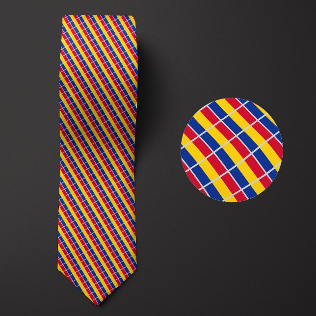 Flag of Romania Pattern Tie (Creator Uploaded)
