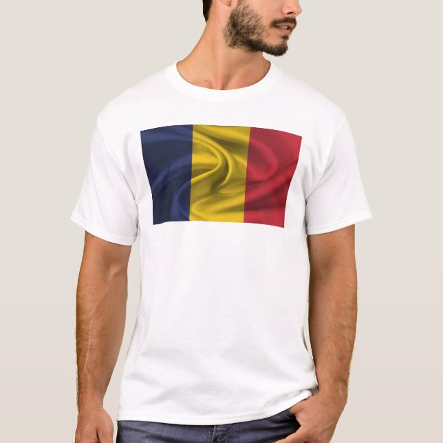 Flag Of Romania T-Shirt (Front)