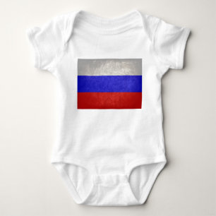Flag of Russia Baby Bodysuit