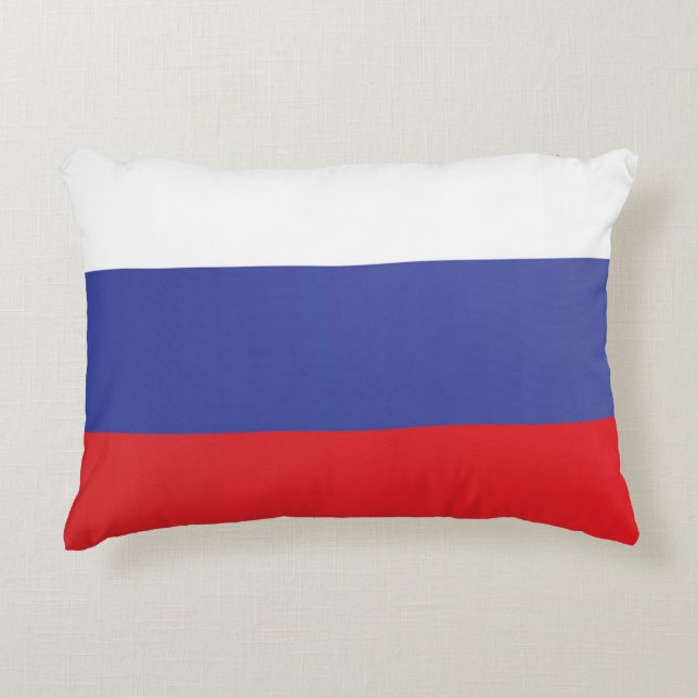 Flag of Russia Decorative Cushion (Front)