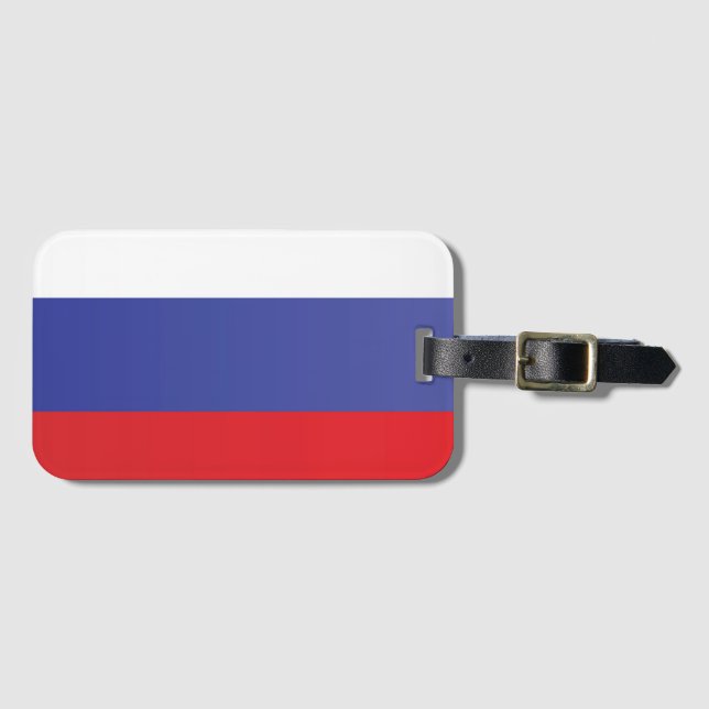 Flag of Russia Luggage Tag (Front Horizontal)